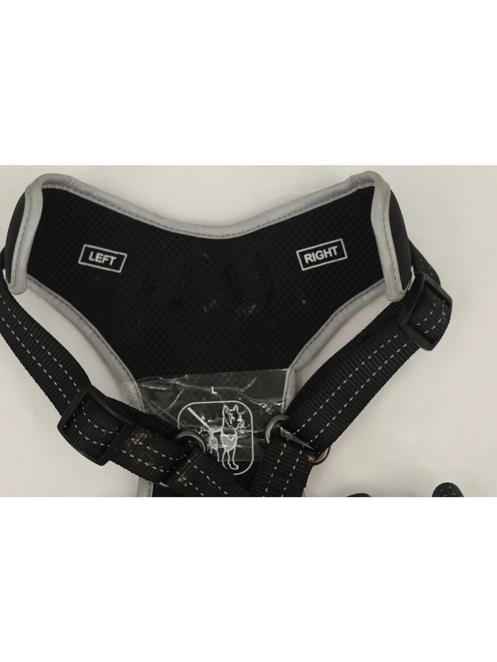 Boots & Barkley Reflective Comfort Dog Backpack Harness Attachment Size L Black